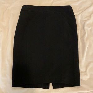 Size 2 Loft Black Pencil Skirt